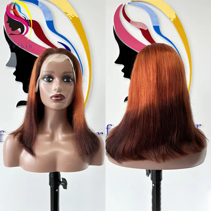 Jerry Curly Bob Wig Lace Front Human Hair Wigs for Women Brazilian Pre Plucked Transparent Lace Deep Curly Bob Wig