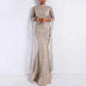 Hot Sexy Evening Dress Wholesale Sequin Maxi Prom Dress