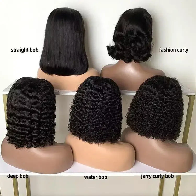 4x4 13X4 Lace Frontal Perruque Bob Natural 100% Human Weaves and Wig Bob Raw Indian Hair Bob Wigs