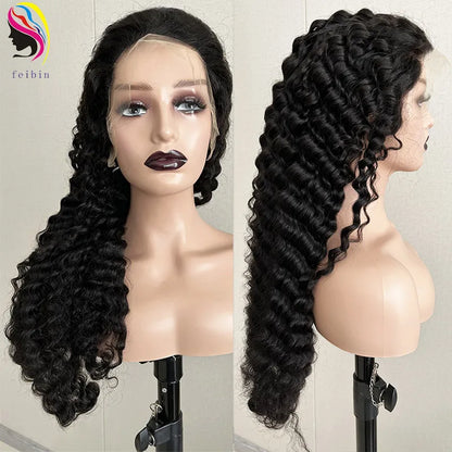Jerry Curly Bob Wig Lace Front Human Hair Wigs for Women Brazilian Pre Plucked Transparent Lace Deep Curly Bob Wig