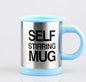Automatic Stirring Glass Mug - Electric Stainless Steel Cup