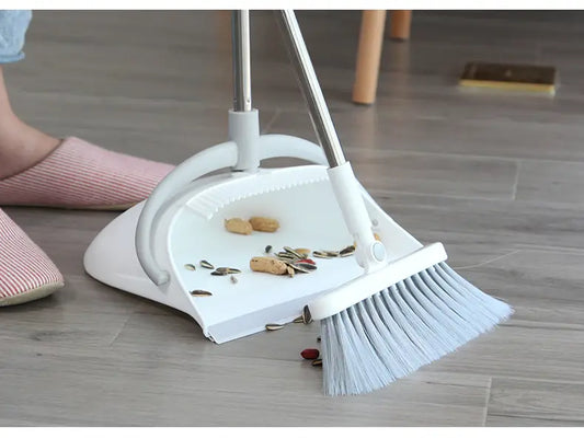 Household Dustpan and Long Handle Broom Set (1 Set)