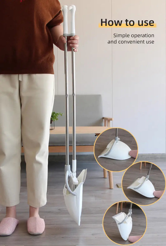 Household Dustpan and Long Handle Broom Set (1 Set)