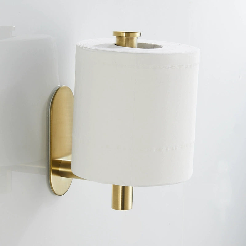 Shengruijia Brushed Gold Stainless Steel Clothes Hook Towel Bar