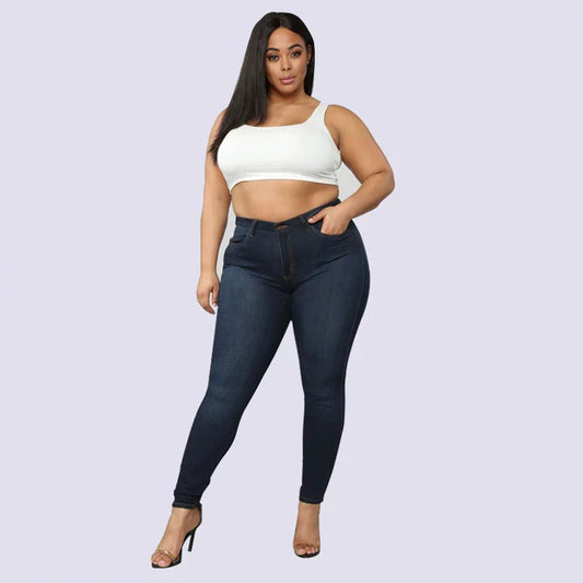 plus Size stretch denim skinny Jeans Women's Pants