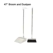 Broom, Dustpan & Squeegee Combo Set with Long Handles