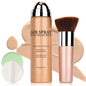 LZXLUKGIR Airbrush Flawless Setting sprayHydrating Full Coverage Foundation for Smooth Radiant FinishBreathable BlendableLightweight Silky Foundation Makeup for Mature Skin(02 Beige)