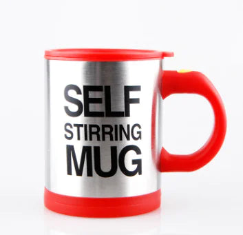 Automatic Stirring Glass Mug - Electric Stainless Steel Cup