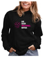Tstars Eat Sleep Volleyball Hoodie for Women Teen Girls Gifts for Coaches Fans Players Sweatshirt Hoodies Large Black