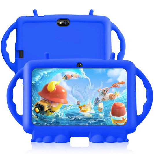 Relndoo Kids Tablet 7 inch Android 11 Tablet for Kids 3GB RAM 32GB ROM Toddler Tablet with Bluetooth WiFi Parental Control Dual Camera GMS Shockproof Case Kids App Pre-Installed