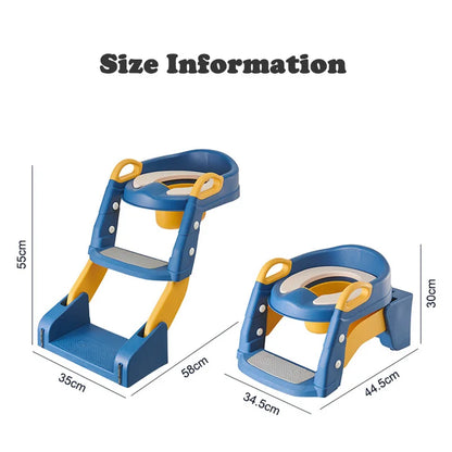 Portable Toilet Seat Children's Pot Foldable Potty Training Seat Step Stool Portable Potty Child Pot Bebe Toilett