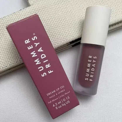 Summer Fridays Lip Balm Moisturizing Mirror Lip Gloss Lip Vanilla Pink Sugar Coffee Cake Smell Lipstick Transparent Makeup Oil