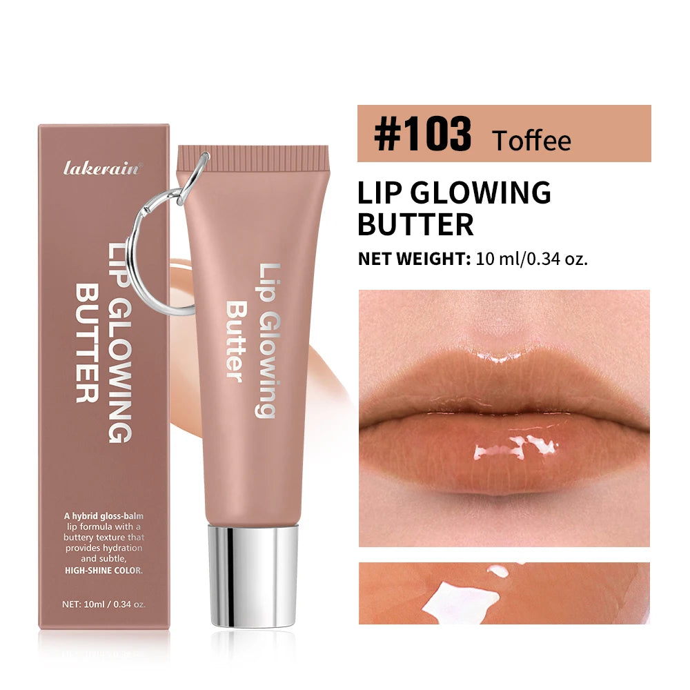 Lip Oil Plumper Long Lasting Lip Gloss Keychain Glowing Butter Moisturizing Pink Nourishing Makeup Care Hydrating Lipstick
