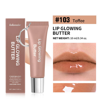 Lip Oil Plumper Long Lasting Lip Gloss Keychain Glowing Butter Moisturizing Pink Nourishing Makeup Care Hydrating Lipstick
