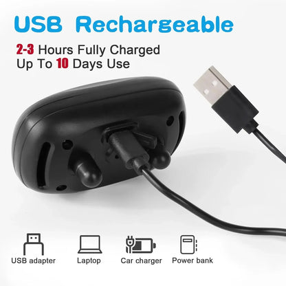 Dog Anti Barking Device USB Rechargeable Dogs Training Collar Ultrasonic Stop Barking Vibration Anti Bark Collar