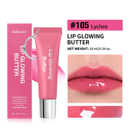 Lip Oil Plumper Long Lasting Lip Gloss Keychain Glowing Butter Moisturizing Pink Nourishing Makeup Care Hydrating Lipstick