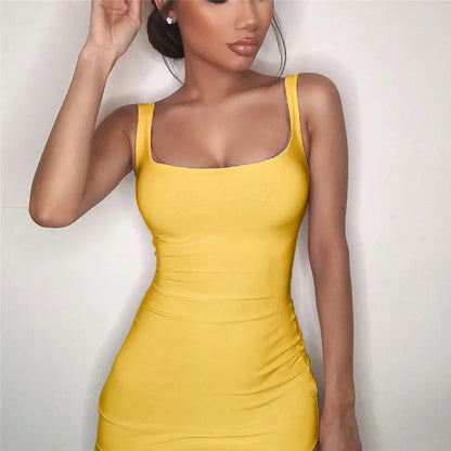 Summer Dress For Women Sexy Slim Casual Party Dresses Mini Bodycon Dress