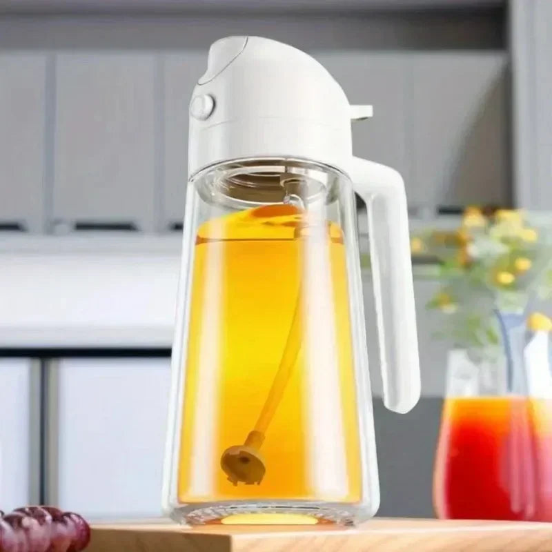 2in1 500ml Glass Oil Sprayer Oil Spray Bottle Oil Tank BBQ Kitchen Baking BBQ Picnic Kitchen Tools