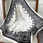70cm Chain Print Silk Satin Hair Scarf Women Handkerchief Printed Female Square Head Bandana Small Neck Muffler Hijab Lady Girl