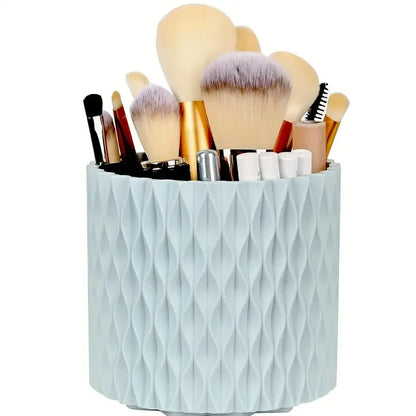 Makeup Desktop Cosmetic Storage Box Organizer 5 Slot Large Capacity for Bathroom Portable Makeup Brushes Pen Holder