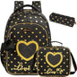 Children School Bags Kids Backpack Set in Primary Schoolbag for Teenager Girls Sequin Tower School Bags Waterproof Book Bags