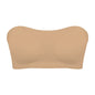 Removable Padded Soft Ice Silk Traceless Women Brasseries Wire Free Seamless Bra For Women Strapless Bra