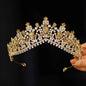 Itacazzo Bridal Headwear - A Golden Lady Fashion Wedding Crown, Rhinestone Classic Princess Tiaras