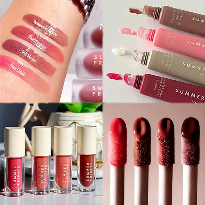 Summer Fridays Lip Balm Moisturizing Mirror Lip Gloss Lip Vanilla Pink Sugar Coffee Cake Smell Lipstick Transparent Makeup Oil