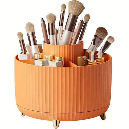 Makeup Desktop Cosmetic Storage Box Organizer 5 Slot Large Capacity for Bathroom Portable Makeup Brushes Pen Holder