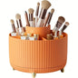360°Rotating Makeup Desktop Cosmetic Storage Box Organizer 5 Slot Large Capacity for Bathroom Portable Makeup Brushes Pen Holder