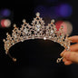 Itacazzo Bridal Headwear - A Golden Lady Fashion Wedding Crown, Rhinestone Classic Princess Tiaras
