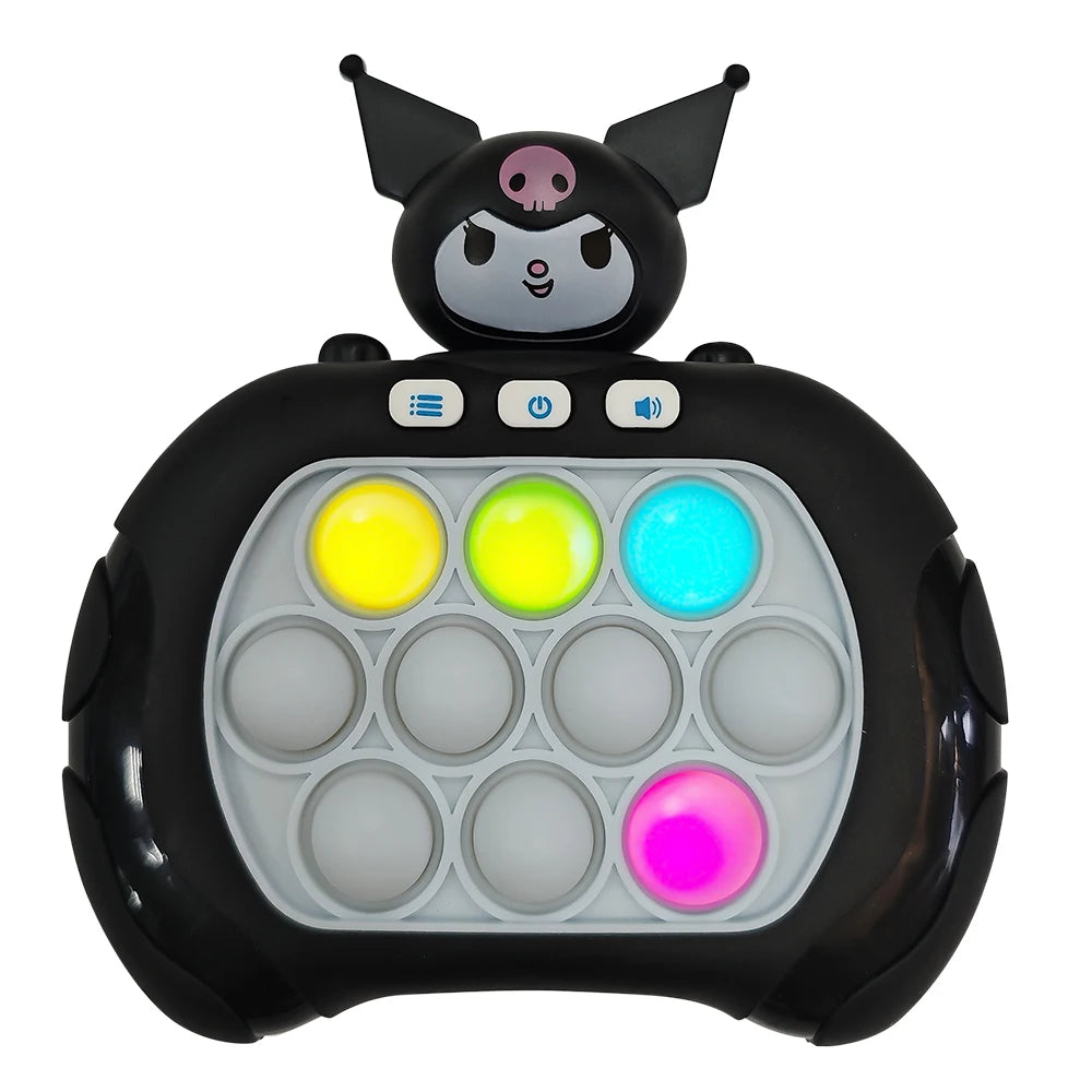 New Kuromi Quick Push Game Pop up Fidget Bubble Electronic Pop it Pro Game Light Stress Relief Toy Adult and Children's Gift toy