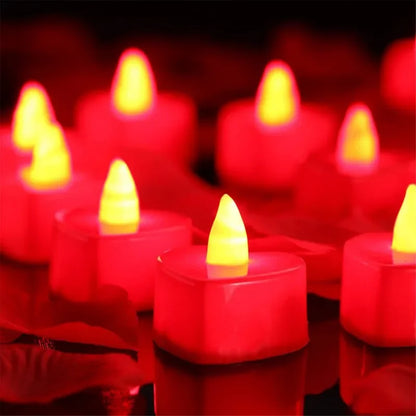 Heart-shaped Love Night LightsLights Decoration Electronic Candle for Adults Room Romantic Light for Wedding Valentine's Day