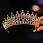 Itacazzo Bridal Headwear - A Golden Lady Fashion Wedding Crown, Rhinestone Classic Princess Tiaras