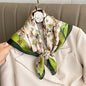 New Fashion 70X70cmPrinted Women's Scarf Pashmina Silk Scarf Square Shawl Decorative Headband Neck Luxury Design Bandana