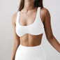 Sport Bra Vest Women Underwear Sportswear Quick-dry Jogging Fitness Top with Cups Ladies Gym Active Bra Yoga Wear XP12