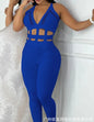 Women's Casual One Piece jumpsuit V-Neck Sleeveless Elegant Rompers