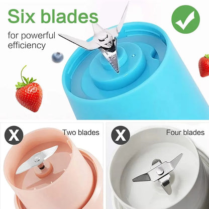 380ml household juice mixer mini electric juicer USB rechargeable smoothie smoothie shake mixer outdoor picnic portable juicer