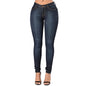 Women's classic High Waist Skinny Stretch Butt Lifting Jeans Slim Fit Denim Pants