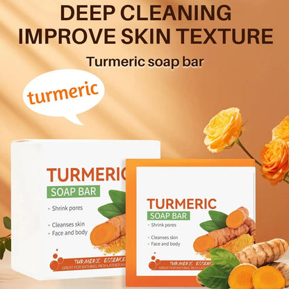 Turmeric Soap Body Cleaning Lightening Dark Underarm Leg Body Cleansers Brightening Face Soap Tender Skin Care Beauty