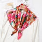 New Fashion 70X70cmPrinted Women's Scarf Pashmina Silk Scarf Square Shawl Decorative Headband Neck Luxury Design Bandana