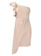 Summer Dress for Women Ruffle Edge Wrapped Pencil Skirt Solid Dresses