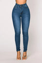Women High Waist Stretch Hip Lift Denim Skinny Pants Jeans