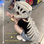 Hot Seller 3D Realistic Dinosaur Skeleton Costume Set Funny Headgear Cosply Dress up Clothing Plush Toys Creative Gifts