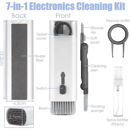 2025 New Multifunctional Cleaning Kit Laptop Keyboard Cleaning Brush Mobile Phone Screen Cleaning Bluetooth Headset Cleaning Pen