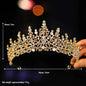 Itacazzo Bridal Headwear - A Golden Lady Fashion Wedding Crown, Rhinestone Classic Princess Tiaras