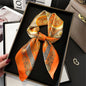 New Fashion 70X70cmPrinted Women's Scarf Pashmina Silk Scarf Square Shawl Decorative Headband Neck Luxury Design Bandana