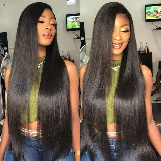 Natural Color Brazilian Human Hair Straight Bundles 10-36 Inches 1 Bundles Remy Human Hair Extensions Double Weft Braiding Hair