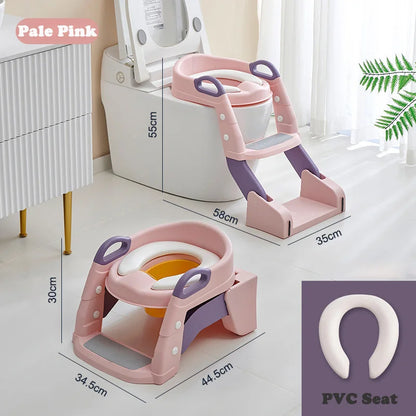 Portable Toilet Seat Children's Pot Foldable Potty Training Seat Step Stool Portable Potty Child Pot Bebe Toilett