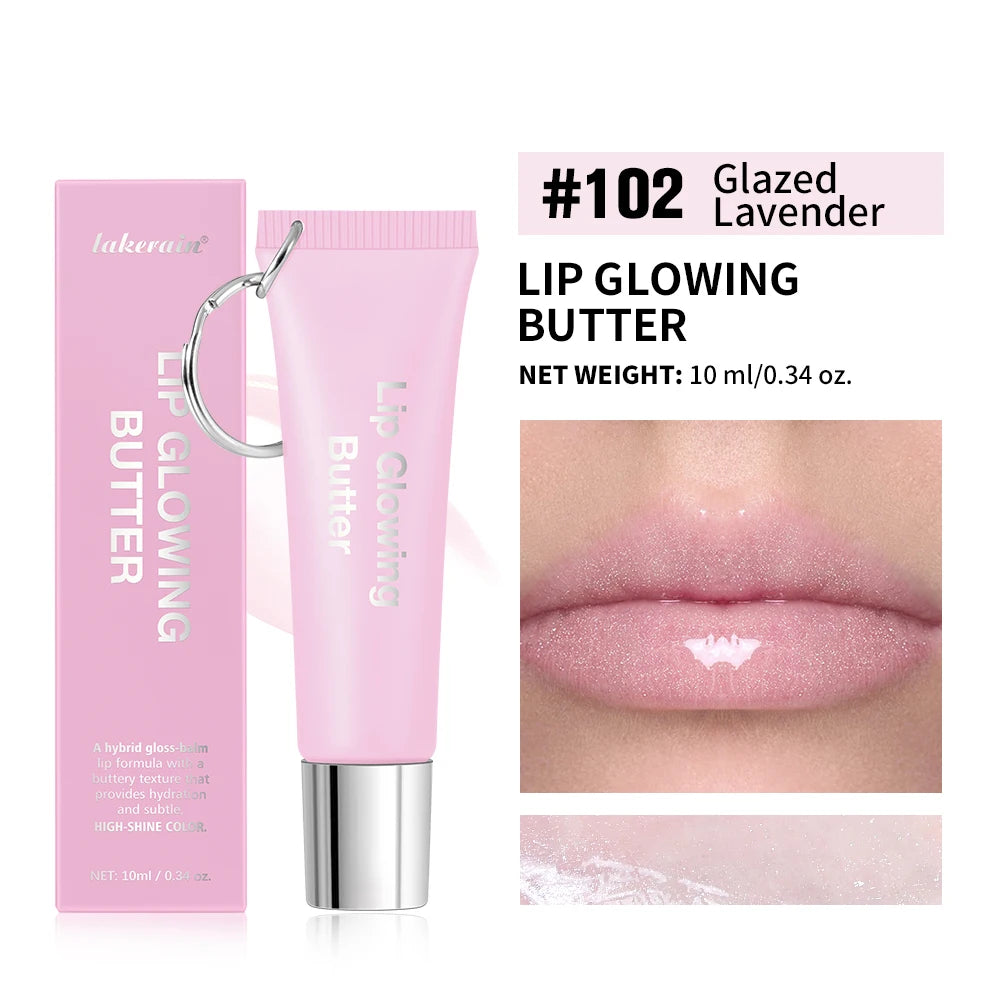 Lip Oil Plumper Long Lasting Lip Gloss Keychain Glowing Butter Moisturizing Pink Nourishing Makeup Care Hydrating Lipstick